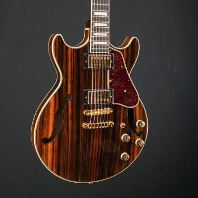 Ibanez Ibanez Artcore Expressionist AM93ME Semi-Hollow Ebony Top Electric Guitar image 4