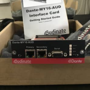 Yamaha DANTE-MY16-AUD 16-channel Dante Network I/O Card | Reverb