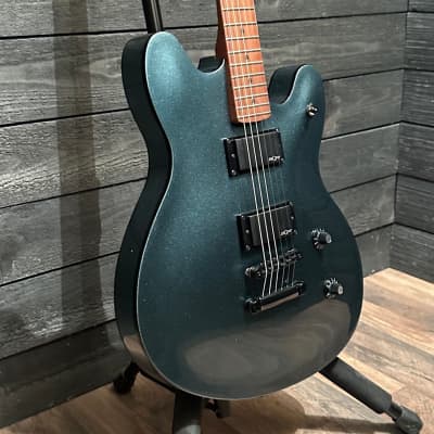 Fender Squier Contemporary Active Starcaster Semi Hollow body Electric Guitar - Gunmetal Metallic image 2