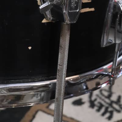 Ludwig Hollywood Black Lacquer 4pc Drum Kit Set 12/13/16/20" Vintage 1970's image 11