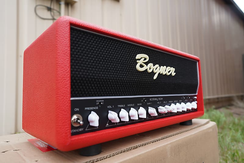 Bogner Ecstasy 3534-50 Watt Red Tolex 50-Watt Tube Guitar Head 