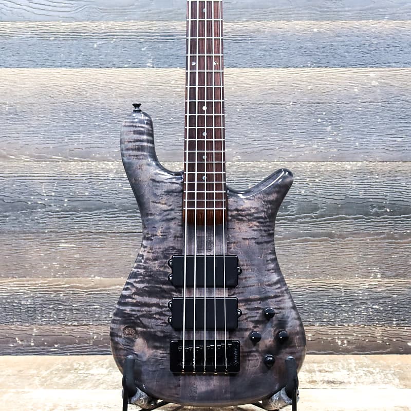 Spector USA Custom Shop NS-5XL Super Faded Black 5-String Electric Bass w/Case image 1