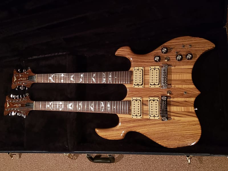 Lado Double Neck 1978-1980 Natural Zebra And Curly Maple image 1