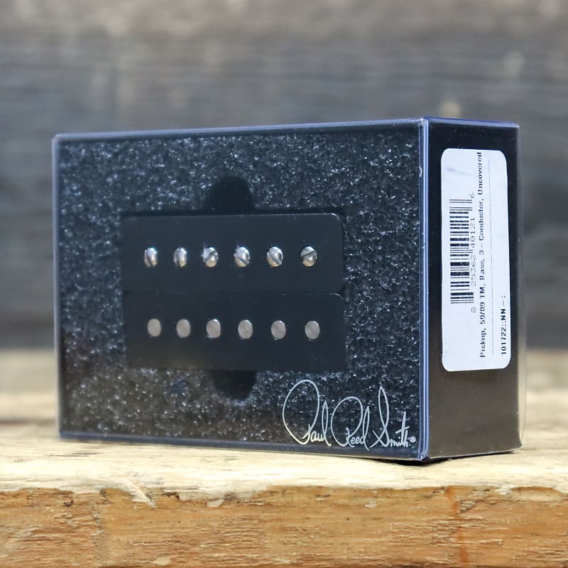 PRS 59/09 Bass Pickup Alnico 2 Magnet 8.4k DC Res. 3-Conductor Uncovered  Nickel Screws