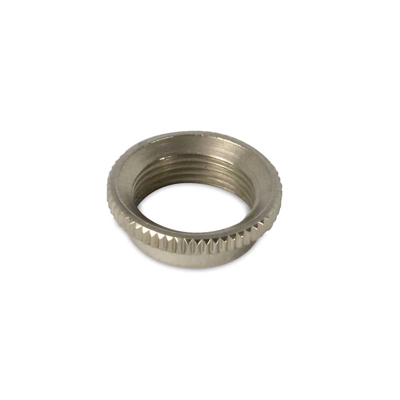 Deep Knurled Nut For 3 Way ToggleNickel / Fine Knurling Reverb