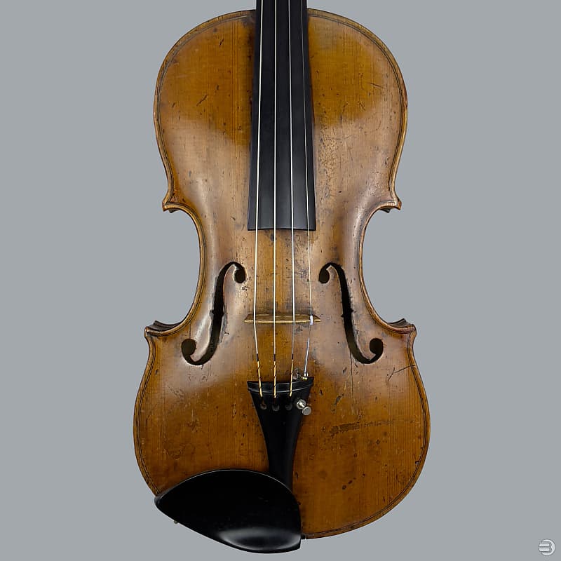 Antique Violin from Klingenthal, Germany - Labeled: J. N. Le Clerc - c. 1800 - LOB: 356 mm image 1