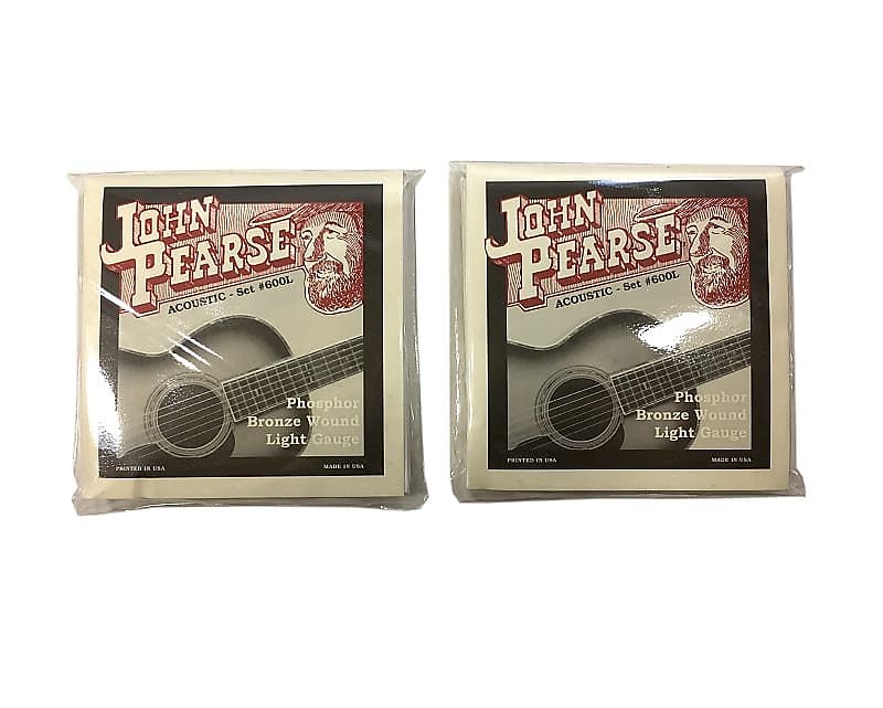 John Pearse Guitar Strings 2Pack Acoustic Phosphor Bronze Reverb