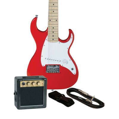 J. Reynolds Mini Electric Guitar Package, Red for sale