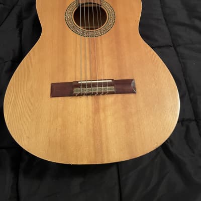 1960’s Stafford  Classical Acoustic guitar  Natural wood image 14