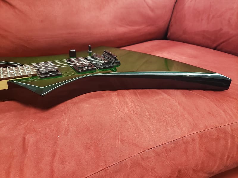 Jackson Kelly 1990's Trans Green Flame Top