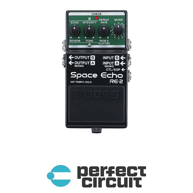Boss RE2 Compact Space Echo Pedal Reverb