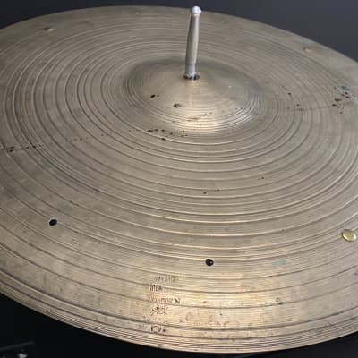 Zildjian K. Istanbul 19.5”  Old Stamp Ride Cymbal w/ 4 of 11 rivets installed - 1890g image 3