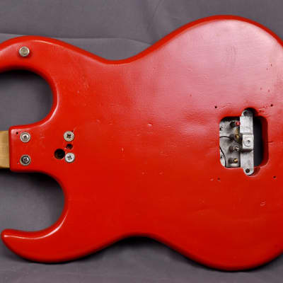 1960s Vintage Burns Baldwin Baby Bison Bass Red Made in England image 12