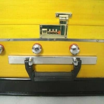 Handmade Harmonium 4 Stopper Double  Professional Musial Instrument High Class Sound 2022 Yellow image 3