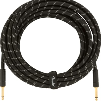 Fender® Deluxe Series Instrument Cable, Straight/Straight, 25', Black Tweed image 3