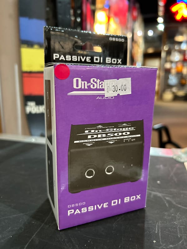 OnStage Audio Passive DI Box, DB500 Reverb