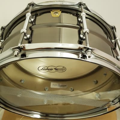 Ludwig Black Beauty | In Stock | 6.5x14" Smooth Shell Brass Snare Drum w/Tube Lugs LB417T | Authorized Dealer image 10