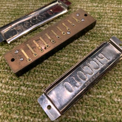 Vintage Piccolo, Hohner and Valencia Harmonica Lot Made in East Germany image 6