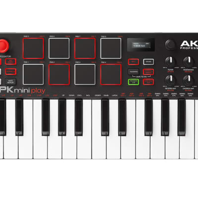 Akai MPK MINI PLAY USB Keyboard Controller With Speakers image 1