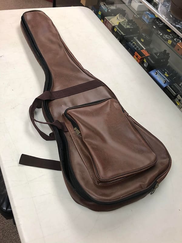 Vintage Faux Leather Guitar Gig bag Backpack Carrying Case.. image 1