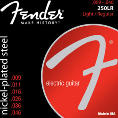 Fender Super 250 Guitar Strings, Nickel Plated Steel, Ball End .010-.052 250RH image 1