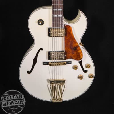 Gibson L4 10th Anniversary - Diamond White/Engraved Gold Guitar image 2