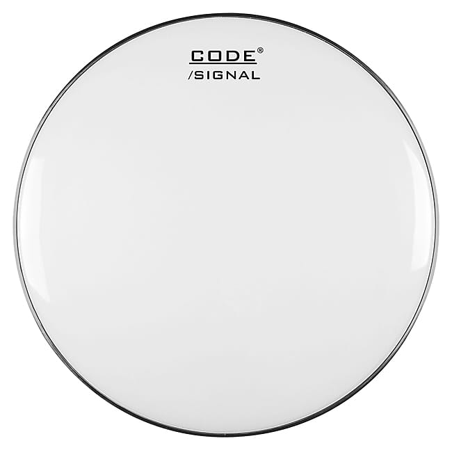 CODE Drumheads Signal Smooth White 14'' image 1