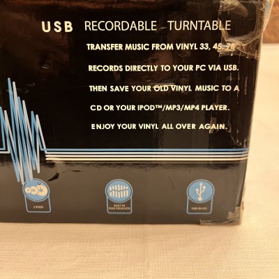 Grace Digital Audio Vinylwriter: USB Recordable Turntable AVPUSB01S Silver image 2