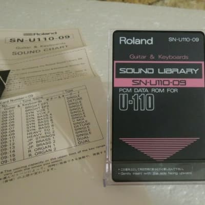 ROLAND Sound Library Guitar & Keyboards SN-U110-09 D-70, U-110, U-20, U-220