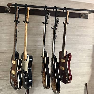 Two Guitar Bar Hanger’s  Bootlegger Guitar 2020  Black image 9