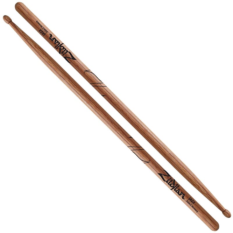 Zildjian ZJZH Laminated Birch Series Heavy Jazz Wood Tip Drum Sticks image 1