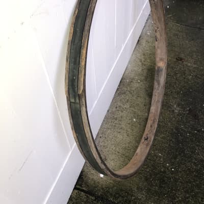 Gretsch Broadcaster Bass Drum Hoop Rim 1950s - Black Diamond Pearl BDP image 2