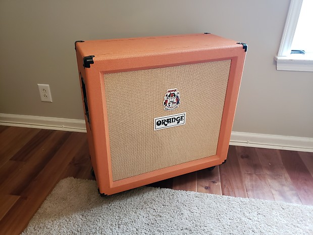 Orange PPC410 4x10 Guitar Speaker Cabinet with Open And Closed Back Panels And Casters