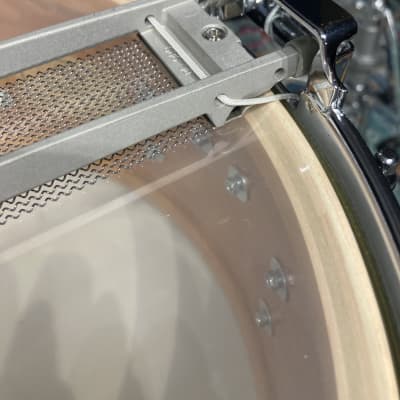 Rogers - 14x6.5" Dyna-Sonic Bread and Butter Lug Snare Drum, Reissue 2010's - White Marine Pearl image 15