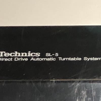 Technics SL-5 Linear Tracking Direct Drive Turntable Vintage Record Player  Silver image 6