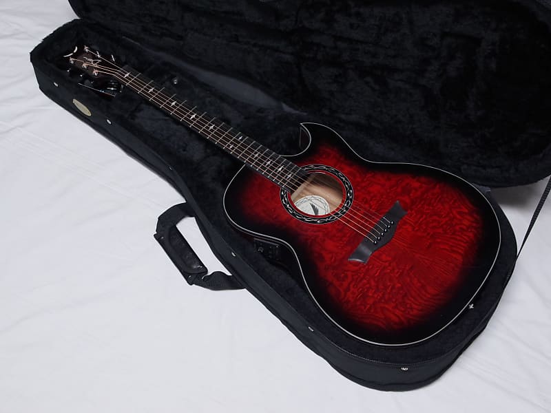 Used Dean Exhibition Quilt Ash Acoustic Electric Guitar 2 Color