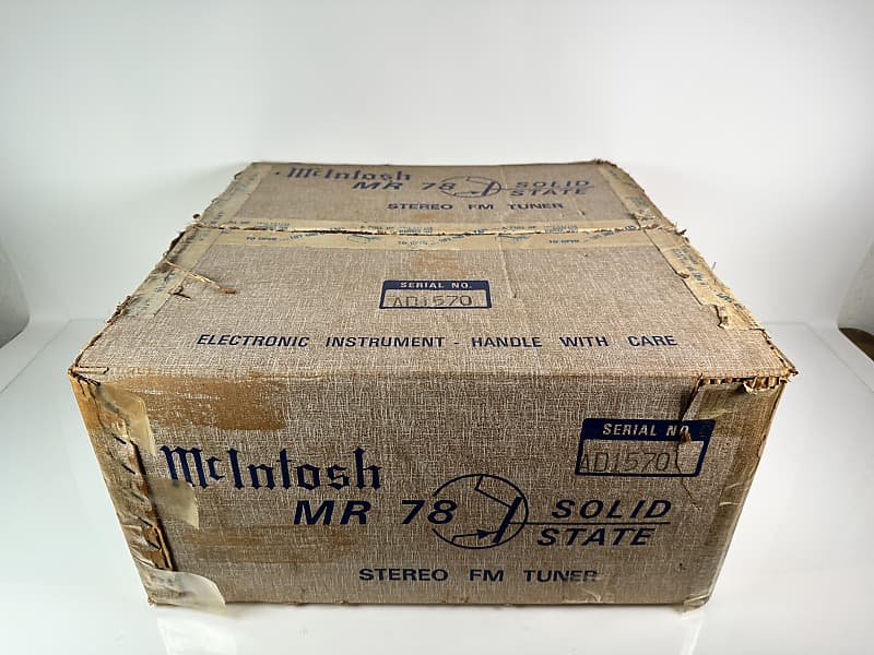 Vintage McIntosh MR78 FM Stereo Tuner  			