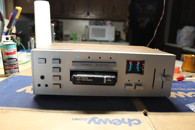 Restored TransAudio 3800 8 track player  			