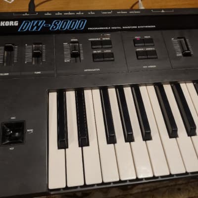 Korg DW 8000 1985 - 1987 - Black Vintage Digital Analog Hybrid Synthesizer Keyboard