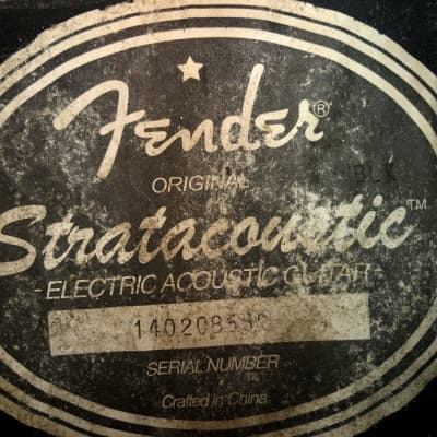 Fender Standard Stratacoustic 2009 - 2018 - Black image 11