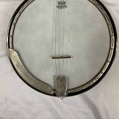 Lida Vintage 4-String Banjo 19 Frets Remo Weatherking Banjo Head USA With Case image 3