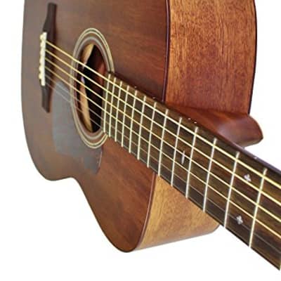 Cort L450CNS Luce Series Concert Style Body Solid Mahogany Top, Back & Neck 6-String Acoustic Guitar image 6