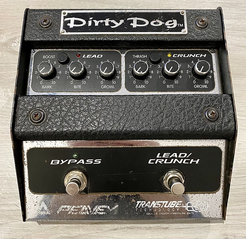 extremely rare peavey dirty dog dual distortion 1997 black transtube technology image 1