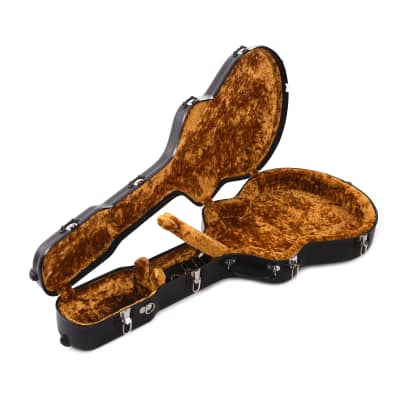Calton Cases Electric ES-335 Guitar Case Black w/Gold Velvet Interior image 3