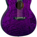 Luna GYP E QA TPP Gypsy Acoustic-Electric Guitar, Trans Purple