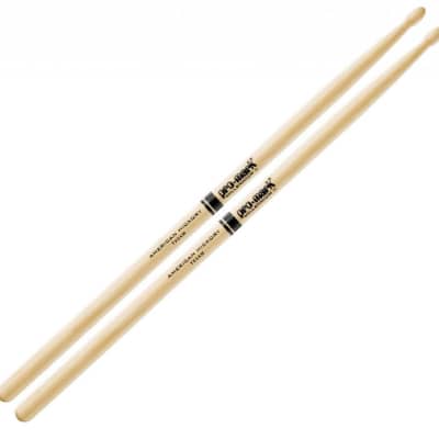 Promark American Hickory Classic 5A Drumsticks, Oval Tip, Single Pair image 1