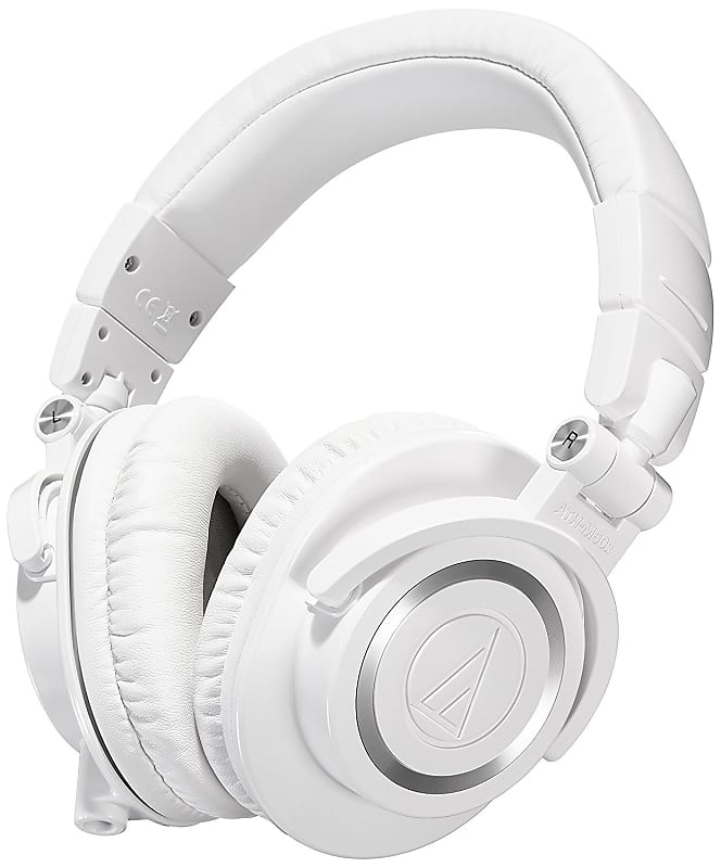 Audio-Technica ATH-M50x Monitor Headphones (White) image 1
