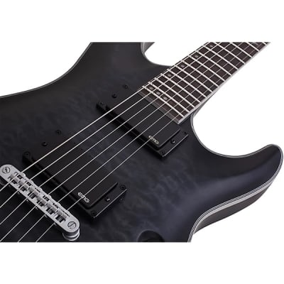 Schecter  Guitar Research C-1 Platinum Electric Guitar  2024 - Translucent Black image 8