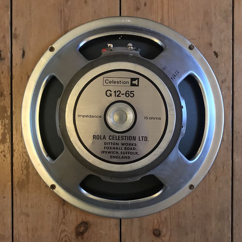 Vintage Celestion G12-65 bass guitar speaker - 16 ohms @ 65 | Reverb