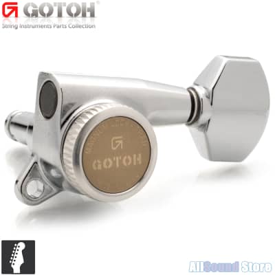 Gotoh SG381-07 MGT 6 In-Line MAGNUM LOCK TRAD Locking Tuners 16:1 - COSMO  BLACK